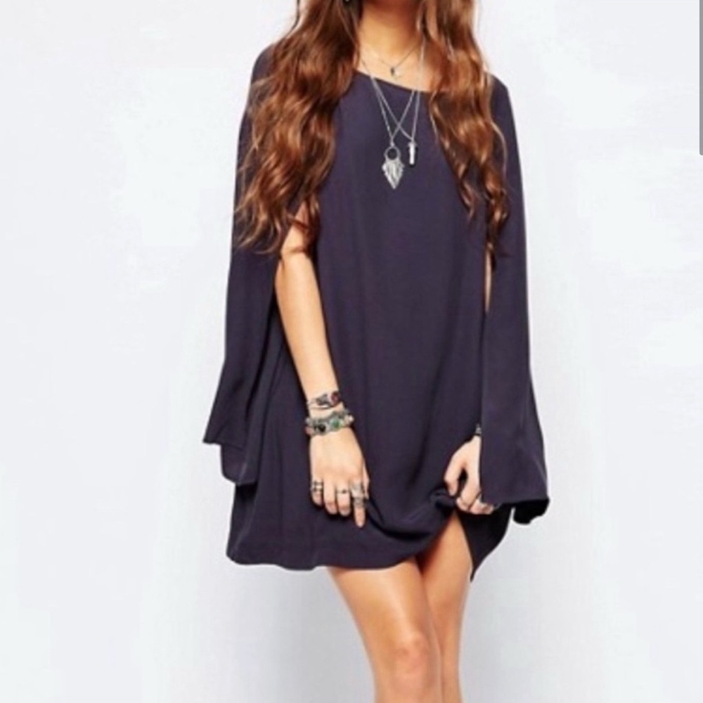 Free People Some Like it Hot Split Sleeve Dress